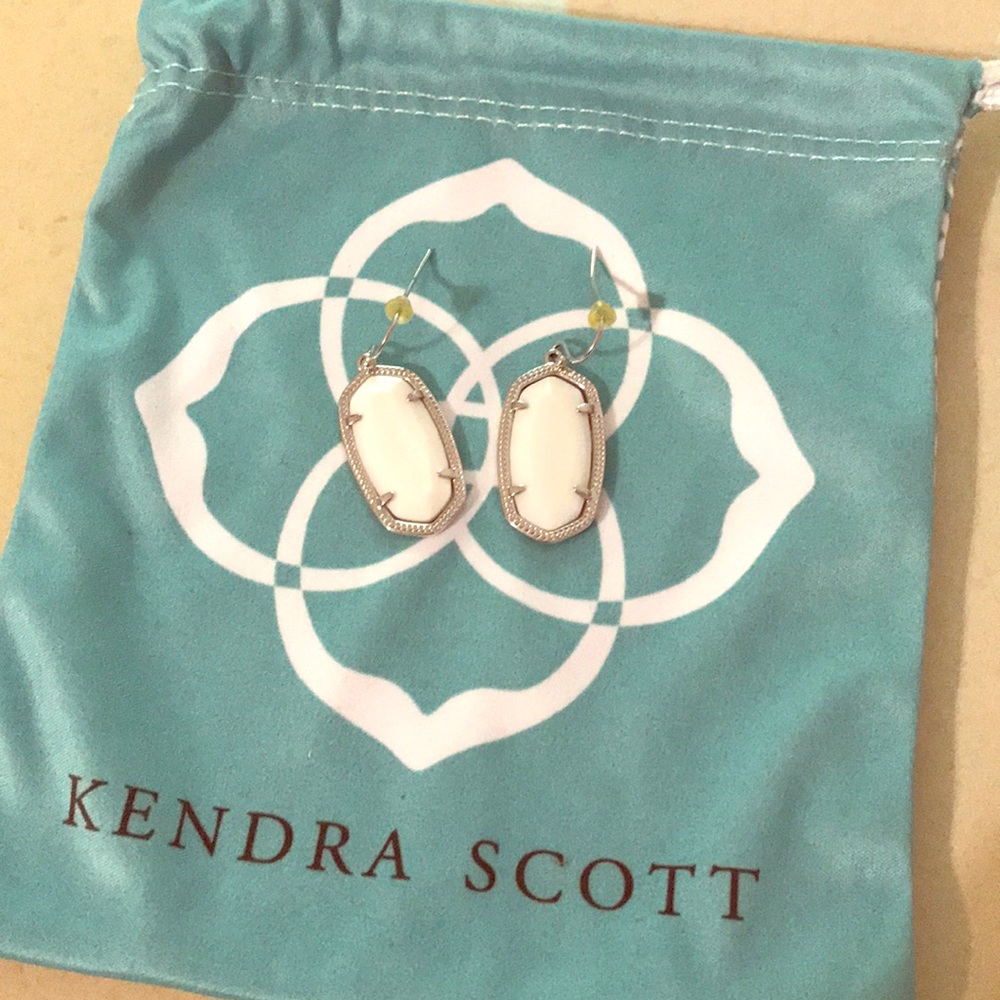 White Dani Earrings